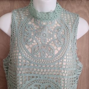 Lily Rain mint green lace dress Size Medium